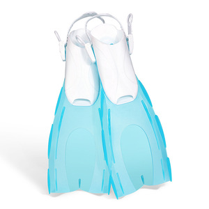 Palmes de plongée en caoutchouc pour adultes Pieds de <span class=keywords><strong>canard</strong></span> à talon ouvert Palmes de plongée en apnée pour la natation et l'entraînement à la plongée sous-marine - Product Image 1