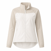 Veste zippée intégrale légère et respirante pour femme, protection solaire UV UPF50+, color-block, séchage rapide, col montant, coupe longue