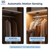 Guangshuo Interrupteur à détecteur de mouvement PIR invisible 12V 24V 60W, portée de détection 25cm à travers le bois, pour éclairage intelligent LED d'armoires et de placards