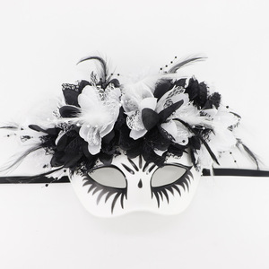 Máscaras del Día de los Muertos, Baile de Máscaras, Cosplay, Accesorios para Fiestas de Disfraces para Mujeres con Flor, Máscara de <span class=keywords><strong>Fantasma</strong></span> Mexicana, Máscaras de Halloween - Product Image 4