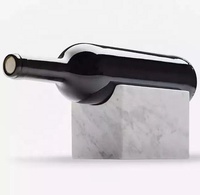 Porte-bouteille de vin en marbre en pierre naturelle en forme de U casier à vin Champagne Seaux debout refroidisseurs et supports rangement de cuisine