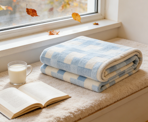 Coperta in pile polare stile nordico, morbida e calda, per divano, casa, ufficio, decorativa, in filato a ricciolo - Product Image 1