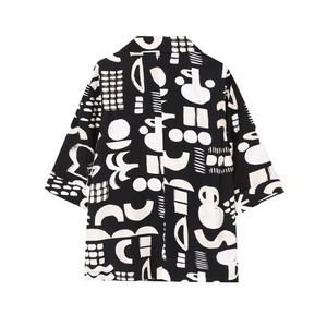 เสื้อเบลเซอร์ลายสีน้ำแขนสั้นสไตล์ลำลองอเนกประสงค์สำหรับผู้หญิง คอลเลคชั่นฤดูร้อนปี 2025 รุ่น 2664595 2662595 - Product Image 6