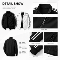 Manteau long unisexe personnalisé pour homme, style streetwear décontracté, en tissu résistant à l'eau, coupe oversize, zippé, coupe-vent, ample, motif uni
