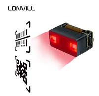 Escáner de código de barras LONVILL Qr para inventario, escáner de código de barras portátil Blue Tooth con Led