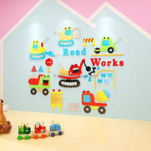 Décoration de <span class=keywords><strong>chambre</strong></span> d'enfant dessin animé voiture <span class=keywords><strong>autocollant</strong></span> mural 3D en trois dimensions garçon <span class=keywords><strong>chambre</strong></span> décoration murale étanche auto-adhésif - Product Image 3