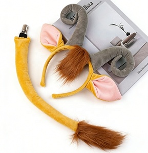 Diadema y Cola de <span class=keywords><strong>Takin</strong></span>, Juego de 2 Piezas, Accesorios de Disfraz de Animal de Halloween para Niños - Product Image 2