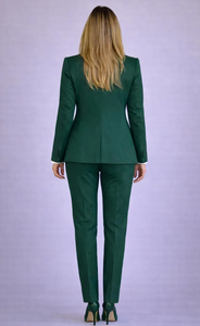 <b>Black</b> <b>Pinstripe</b> Women Suit Set 3 Piece Pantsuit with Blazer Vest and <b>Trousers</b> Elegant Office Business Suit Tailored Formal Wear - Product Image 3