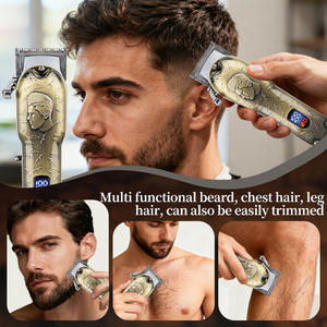 Set Profesional 2 en 1 de Cortadora de Pelo Eléctrica Inalámbrica de Alta Calidad para Salón, con Cuchillas de Acero Inoxidable - Product Image 3