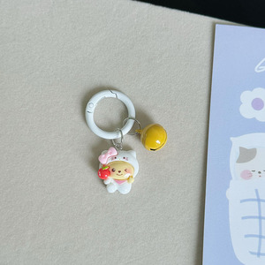 Portachiavi portachiavi simpatico cartone animato puoh <span class=keywords><strong>Pooh</strong></span> bear bell portachiavi morbido carino zaino ciondolo coppia accessori regalo fidanzate - Product Image 6