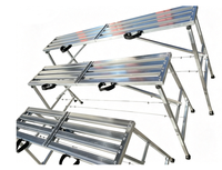 Plateforme Échelle Multifonctionnelle Pliable et Réglable en Fer Galvanisé Épais pour Travaux de Construction