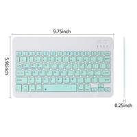 Teclado Inalámbrico ABS Slim de 78 Teclas OEM Sueco Portátil Turco para Tablet, iPad y Escritorio