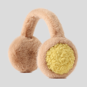 安い冬暖かい屋外ファッション女の子フェイクファーイヤーマフ - Product Image 1