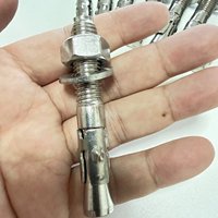 Pengait Batu Panjat Tebing, Plat Gantungan Baut M12, Baja Anti Karat 304 316, Polesan Tinggi, Pengait Baji Ekspansi, Dapat Dilepas, Beban 25-30KN