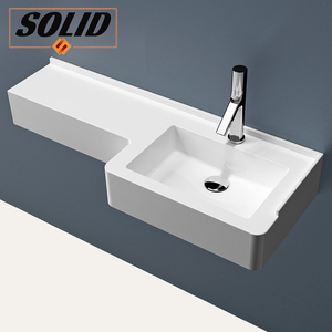 Petit appartement toilette triangulaire salle de bain armoire coin lavabo coin lavabo combinaison pierre artificielle triangle bassin - Product Image 6