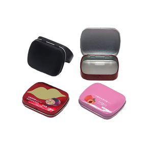 Scatola di Latta Mini con Coperchio a Scatto - Contenitore Ecologico per Caramelle e Gomme da Masticare, Portatile per Scuola, Viaggi e Uso in Movimento - Product Image 3