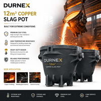 Pot à Scories de Cuivre DURNEX 12m³ |   Pot à Scories en Acier Coulé Robuste pour la Fusion du Cuivre et les Usines Métallurgiques