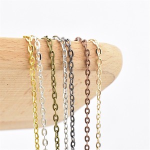 Flat Metal O <b>Chain</b> Middle Size Plated Jewelry Findings For Necklaces Bracelets Wholesale - Product Image 2