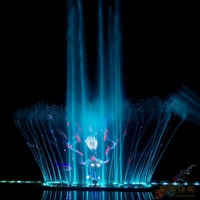 Système de projection de films sur écran d'eau et spectacle de fontaines musicales pour le projet de renommée mondiale au lac Dal de Srinagar, Inde