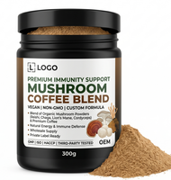 Mélange de boissons végétaliennes sans OGM, formule personnalisée sous marque privée, qualité supérieure, soutien immunitaire, produits de beauté, vente en gros, à base de champignons