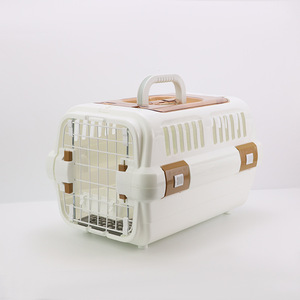 Gran oferta de transportadores de mascotas de lujo plegables, caja de aire portátil de plástico de malla cómoda transpirable, características de vuelo de viaje con ventana - Product Image 5