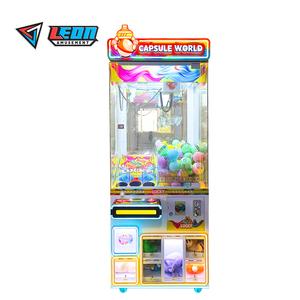 Leon Brand Durable Arcade Claw <strong>Machine</strong> for Children Coin Operated Plastic Construction 1 Year English Universal Plug Game - Product Image 2