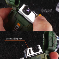 Briquet USB personnalisé DEBANG en plastique ABS certifié CE, étanche et coupe-vent, idéal pour les cigarettes et l'extérieur – Meilleure vente