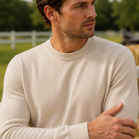 Pull cardigan épais et respirant pour homme, col en V, gris élégant, décontracté, de luxe, anti-plis, pour l'hiver, modèle RCX ODM