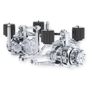 Motor de CA de flujo axial Brogen OEM de 100 kW 160 kW para eje de rueda de vehículos eléctricos, 6m 8m 10m 12m, para uso en autobuses y camiones, PMSM - Product Image 1