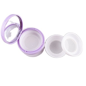 <span class=keywords><strong>Pot</strong></span> de stockage de poudre en vrac de maquillage de soins de la peau en plastique portable avec couvercle en maille de 30g 50g avec miroir - Product Image 2