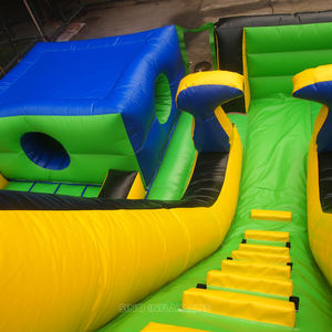 Patio inflable interior gigante para niños de <span class=keywords><strong>triple</strong></span> carril de calidad comercial con tobogán grande para centro de juegos para niños de Sino Inflatables - Product Image 6