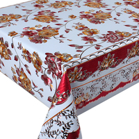 Rouleau de tissu imperméable pour Table en vinyle et Polyester, 2020 m, nappe en relief 5D, couleur or, offre spéciale