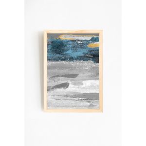 Peinture abstraite moderne avec cadre en bois naturel 37-1 Art mural - Plusieurs tailles disponibles - Product Image 4