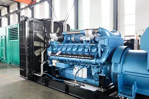 Gerador diesel síncrono AC 3 Fase 1200KW 1500KVA Gerador diesel sem escovas e motor Baudouin 12M33D1320E201