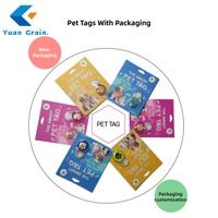 Individualisiertes RFID-Haustier-ID-Tag mit QR-Code für Hunde/Katzen Visitenkarten-Kompatible Box-Verpackung
