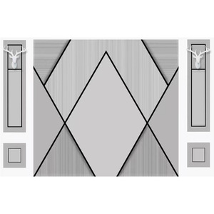 Tv fond papier peint moderne minimaliste lignes géométriques salon 3D stéréoscopique Film et télévision revêtement mural mural - Product Image 5