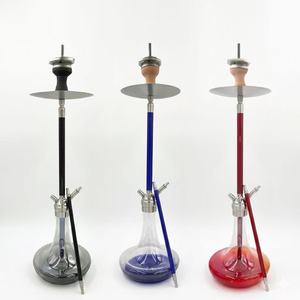 26 Inch Luxury 304 Stainless Steel Mirror Hookah Set Bar Water Tubes Large Russian Shisha Metal Hookah <strong>Smoking</strong> Flavor <strong>Bongings</strong> - Product Image 4