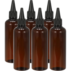 Empty 60ml 100ml 150ml PET Plastic Hair <b>Oil</b> Squeeze Applicator Packaging <b>Bottle</b> Twist-open Dispensing Cap Screen Hair Care - Product Image 1