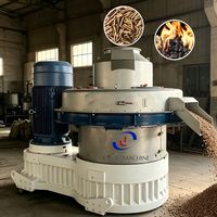 Machine à granulés automatique à matrice annulaire pour le recyclage des biomasses et des déchets de bois avec contrôle PLC pour l'usine de fabrication d'aliments pour animaux