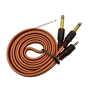 Câble audio de voiture de 1.5m double <span class=keywords><strong>RCA</strong></span> mâle à double 6.35mm 1/4 pouces mâle PVC gainé avec blindage combiné pour pièces de voiture HDTV - Product Image 5