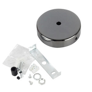 <span class=keywords><strong>Kit</strong></span> d'auvent <span class=keywords><strong>de</strong></span> lustre moderne en acier perle noire 100mm 120mm rosace <span class=keywords><strong>de</strong></span> plafond E27 plaque <span class=keywords><strong>de</strong></span> couverture <span class=keywords><strong>de</strong></span> luminaire pour suspension métal - Product Image 2