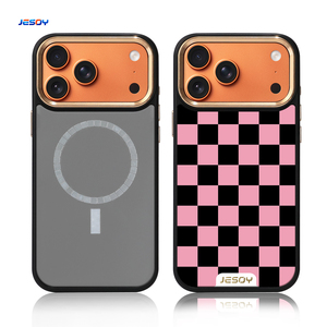 Custodia per telefono <span class=keywords><strong>cellulare</strong></span> in bianco per Pc con <span class=keywords><strong>stampa</strong></span> UV <span class=keywords><strong>Cover</strong></span> magnetica antiurto per iPhone 17 16 15 Pro Max - Product Image 1
