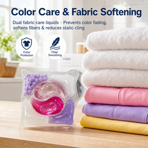 6 in 1 Laundry <b>Detergent</b> Pods Floral Fruity Scent Automatic <b>Machine</b> Use Disposable Cleaning Capsules for Apparel - Product Image 5