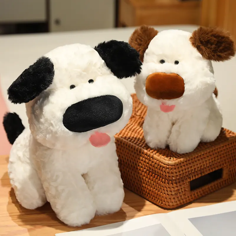 Großhandel große Nase Hundespudding gefüllte Tiere niedlicher Husky Plüsch Hundespelzeug flauschiger Welpen-Spielzeug