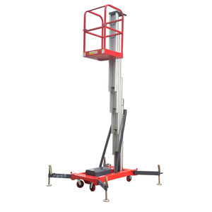 Escalera hidráulica Vertical portátil, aleación de aluminio, 4-16m, mástil Individual Doble, elevador eléctrico para hombre, elevador pequeño - Product Image 1