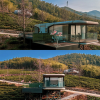 Maison Capsule Spatiale Modulaire Préfabriquée de Luxe 20ft 40ft au Design Moderne pour Résidence, Cabine Apple, Pod Mobile