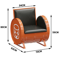 Ensemble de mobilier de bar commercial moderne de style industriel en fer, combinaison personnalisable table et chaises pour bar, pub, lounge, restaurant, salon de thé