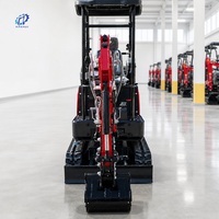 Mini-excavatrice 1,8 tonne 2 tonnes sur chenilles avec moteur Kubota, commande par commande manuelle, EPA EURO 5 CE, pour jardin et usage domestique, livraison gratuite