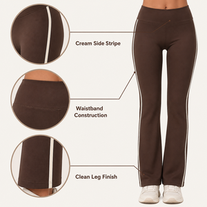 2026 New Solid <b>Halter</b> Activewear Yoga Sets High Waist Sport Bras Shorts Calf-Length Pants Quick Dry Spandex/Nylon Front 6-Piece - Product Image 2