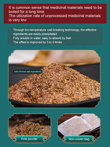 Bain de pieds au gingembre naturel et aux herbes Formule forte de désintoxication des reins pour Spa Relax Massage sous forme de poudre - Product Image 3